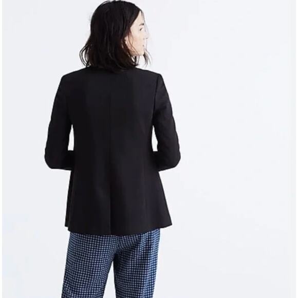 MADEWELL Structured Tribune Blazer Black Minimalistic Sz 2 {3J44} - Picture 2 of 7